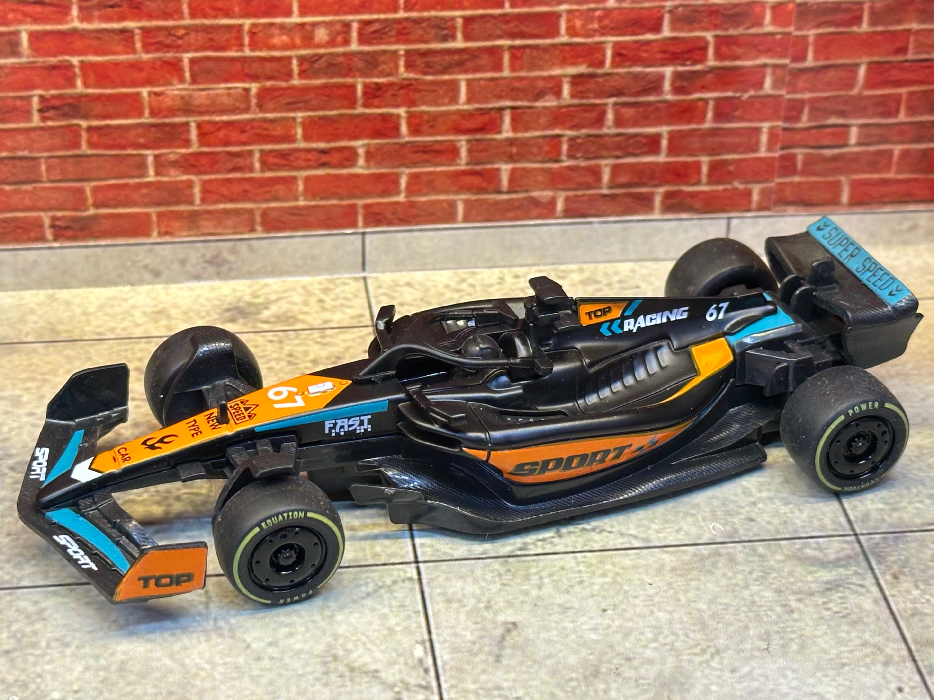 Formula Black & Orange 1:43 Scale Box Piece