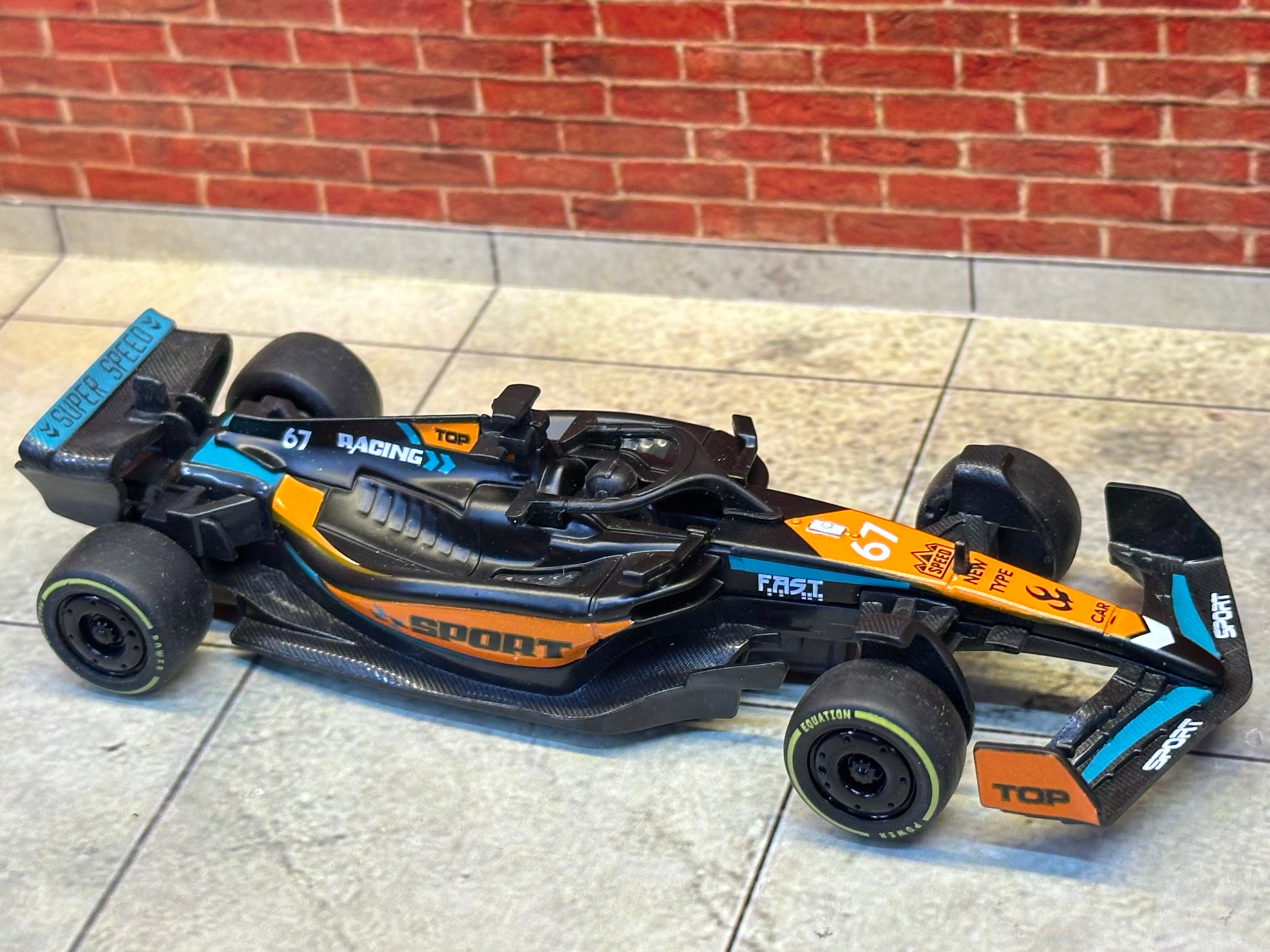 Formula Black & Orange 1:43 Scale Box Piece