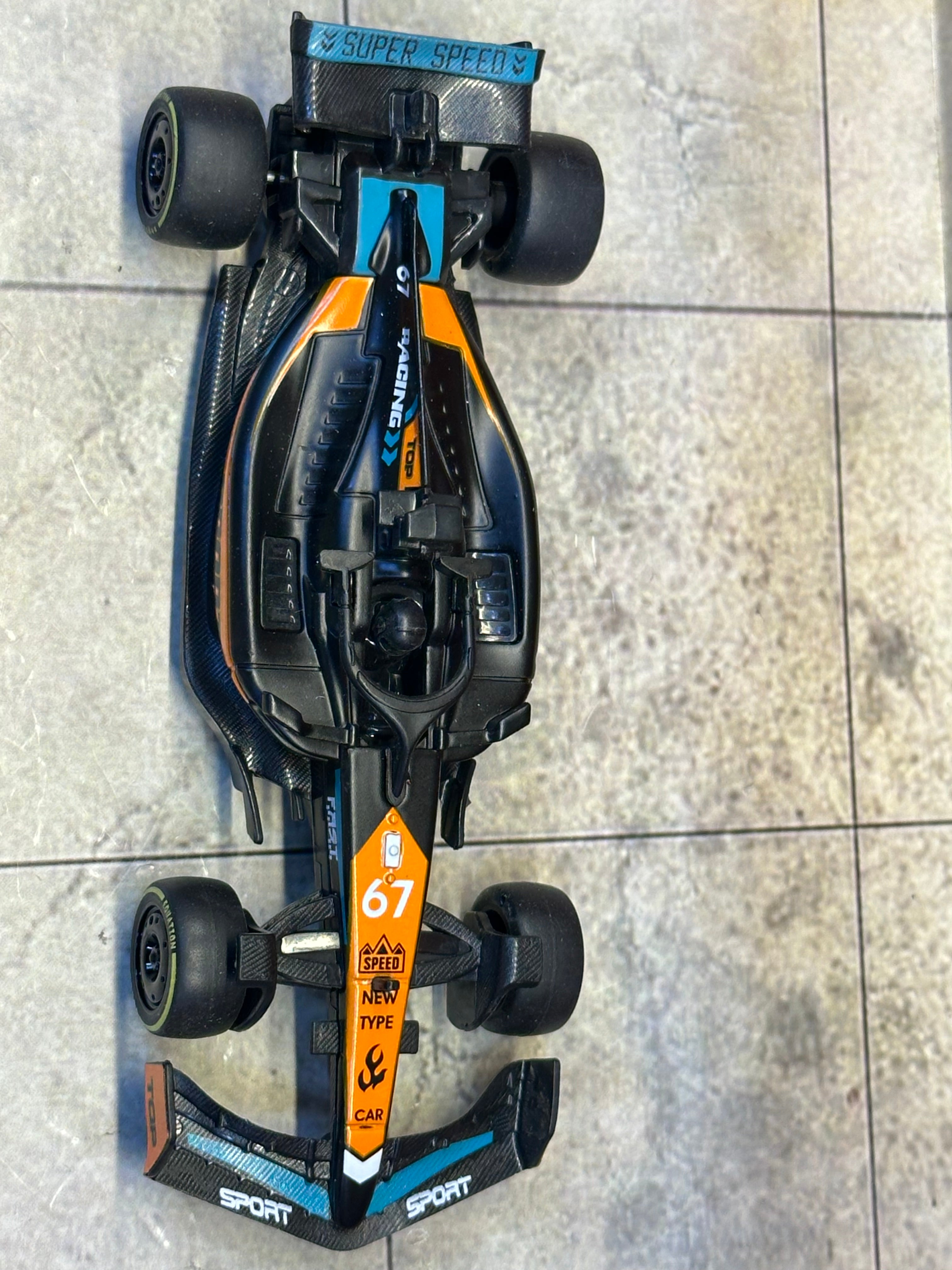 Formula Black & Orange 1:43 Scale Box Piece