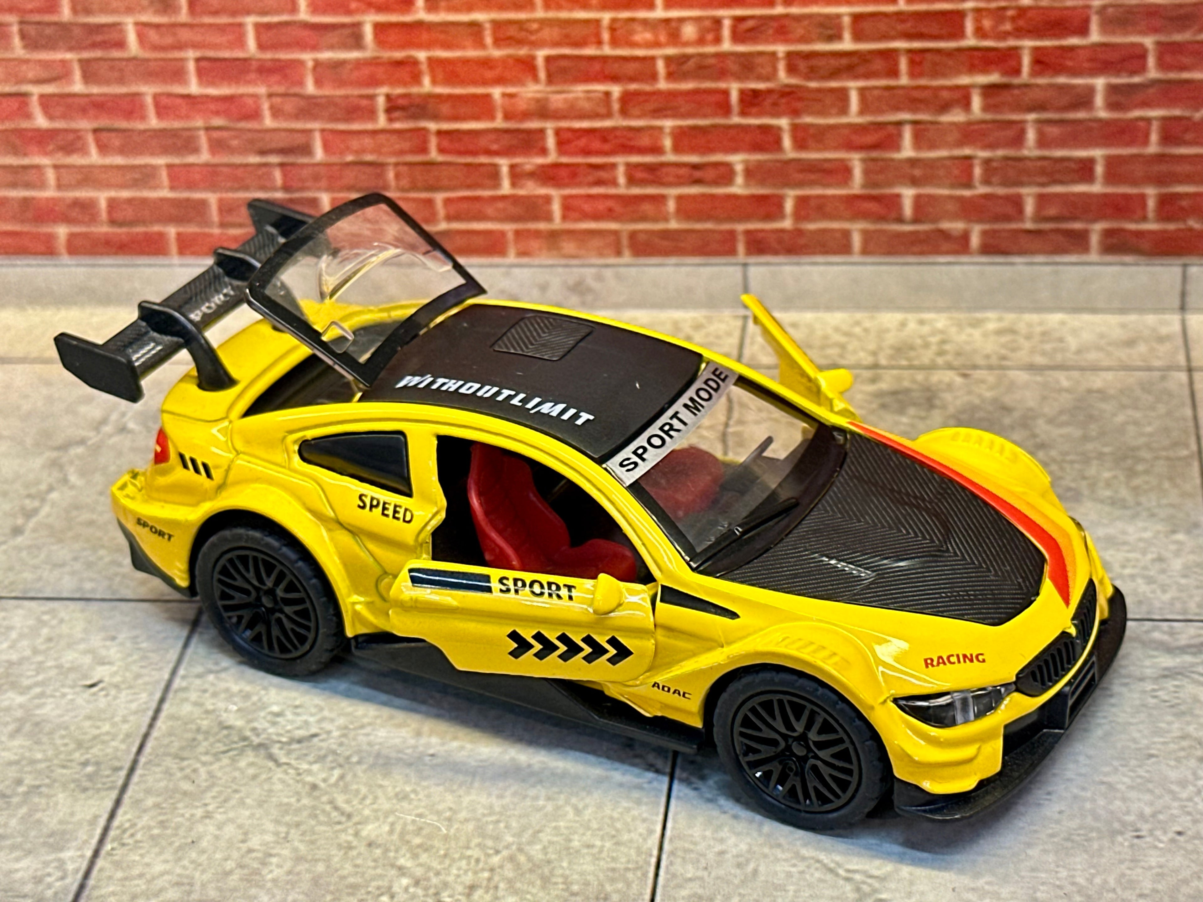 BMW M4 DTM (G82)1:36 Scale Yellow Black