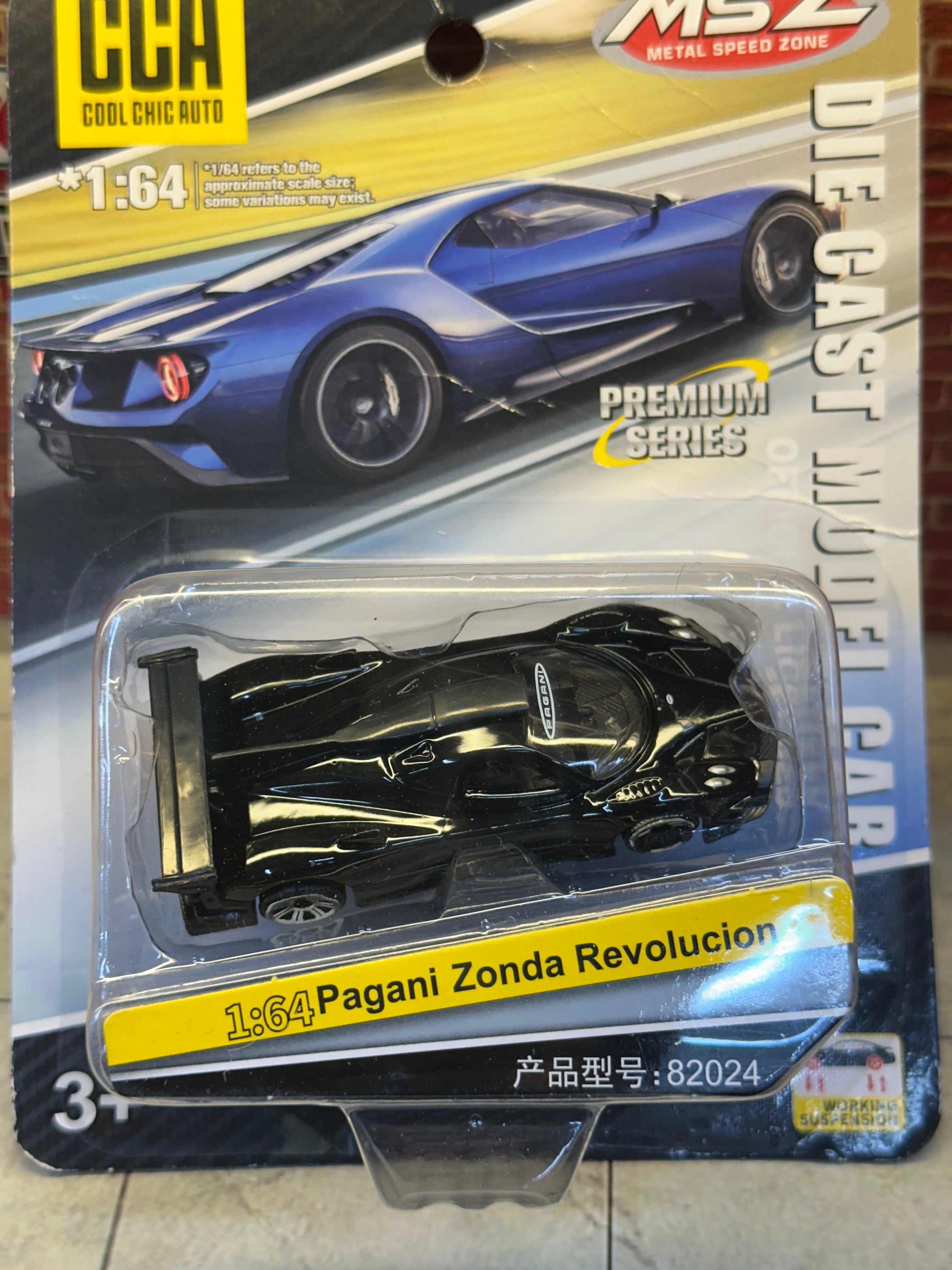 CCA 1:64 Pagani Zonda Revolution Black