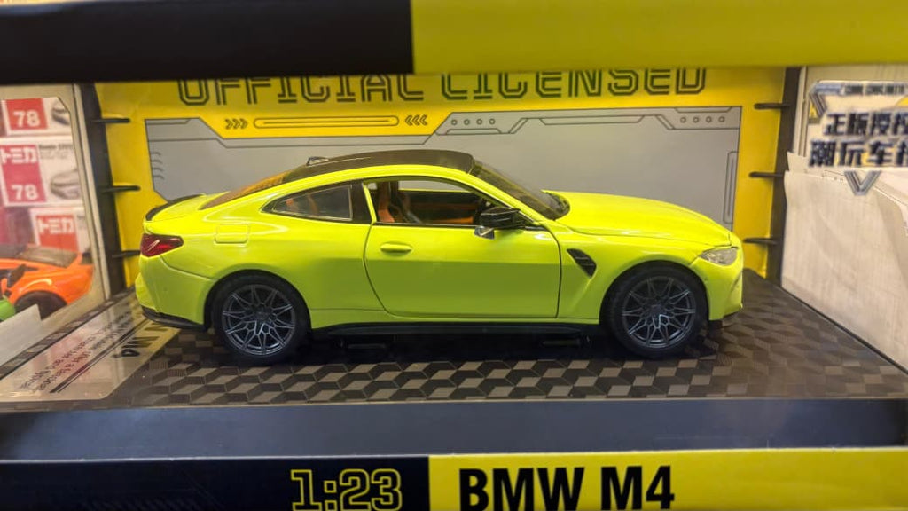 CCA 1:23 Scale BMW M4 Coupe - Official Licensed Diecast Model (Sao Paulo Yellow)