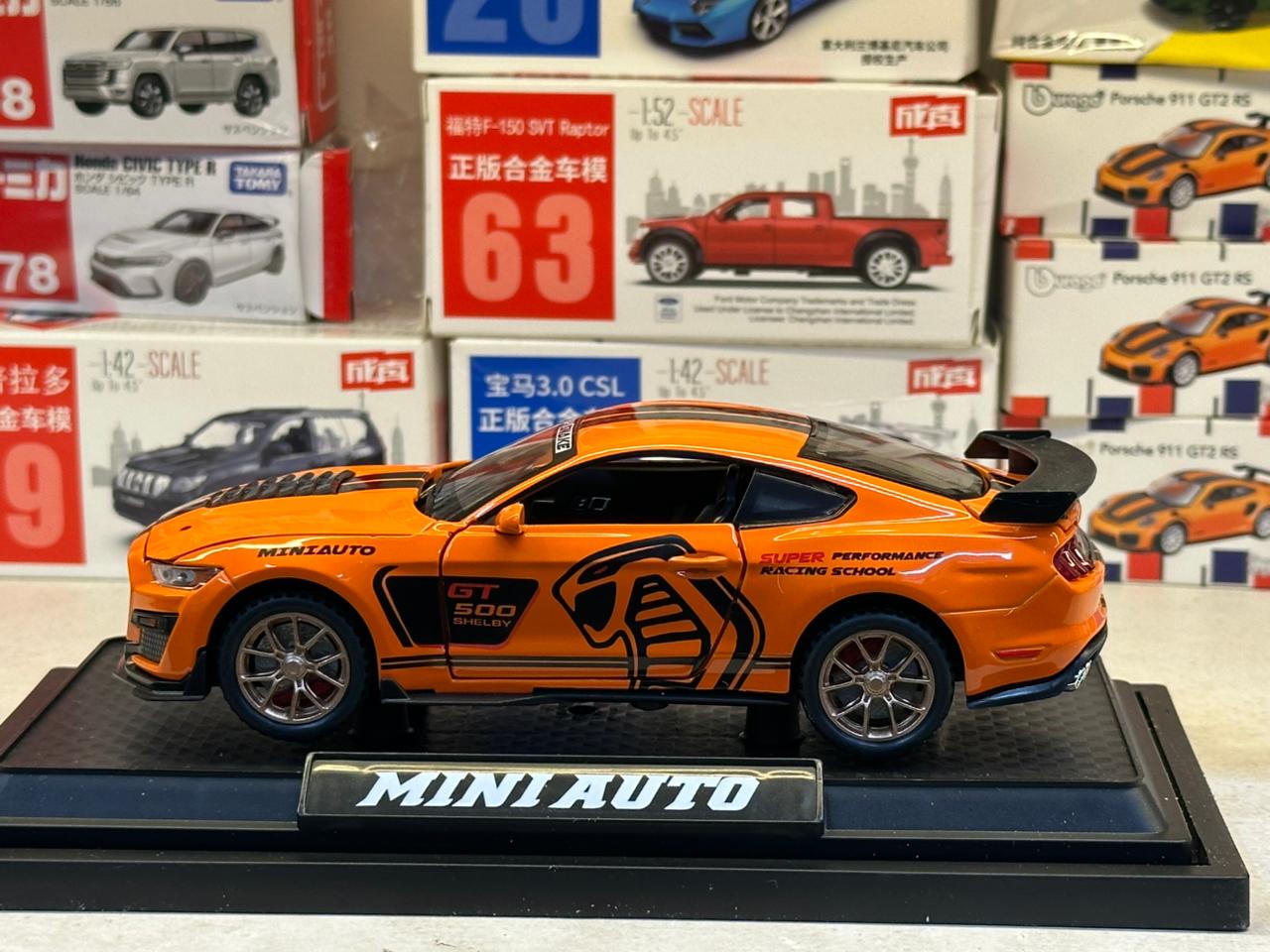 Shelby GT500 Super Snake Edition – 1:32 Scale Diecast Model with Light & Sound
