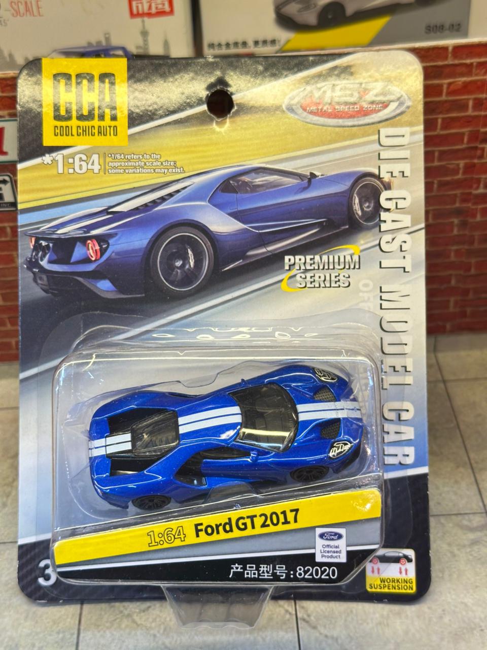 CCA 1:64 Ford GT (2017) Official Licensed Blue