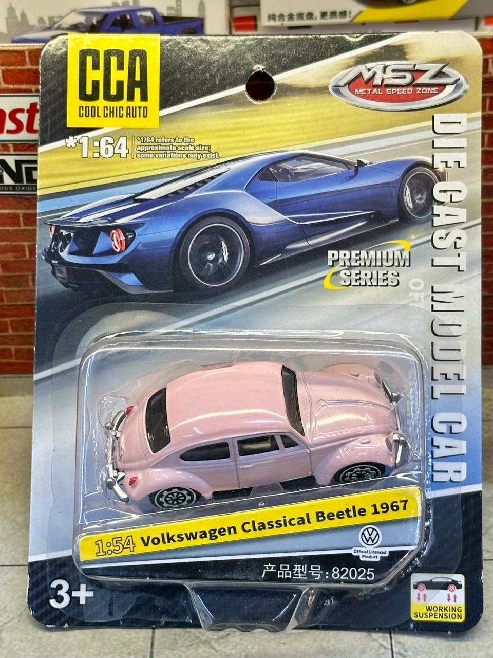 CCA 1:64 Volkswagen Classical Beetle (1967) Official Licensed  (Pink)