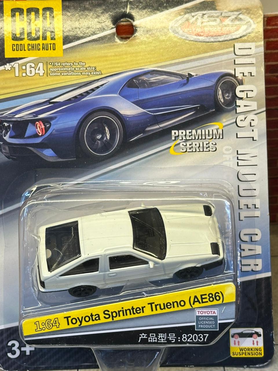 CCA 1:64  Officially Licensed Toyota Sprinter Trueno (AE86) White