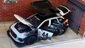 Audi RS6 Avant Modified with Roof Box & Racing Livery (Black & White)