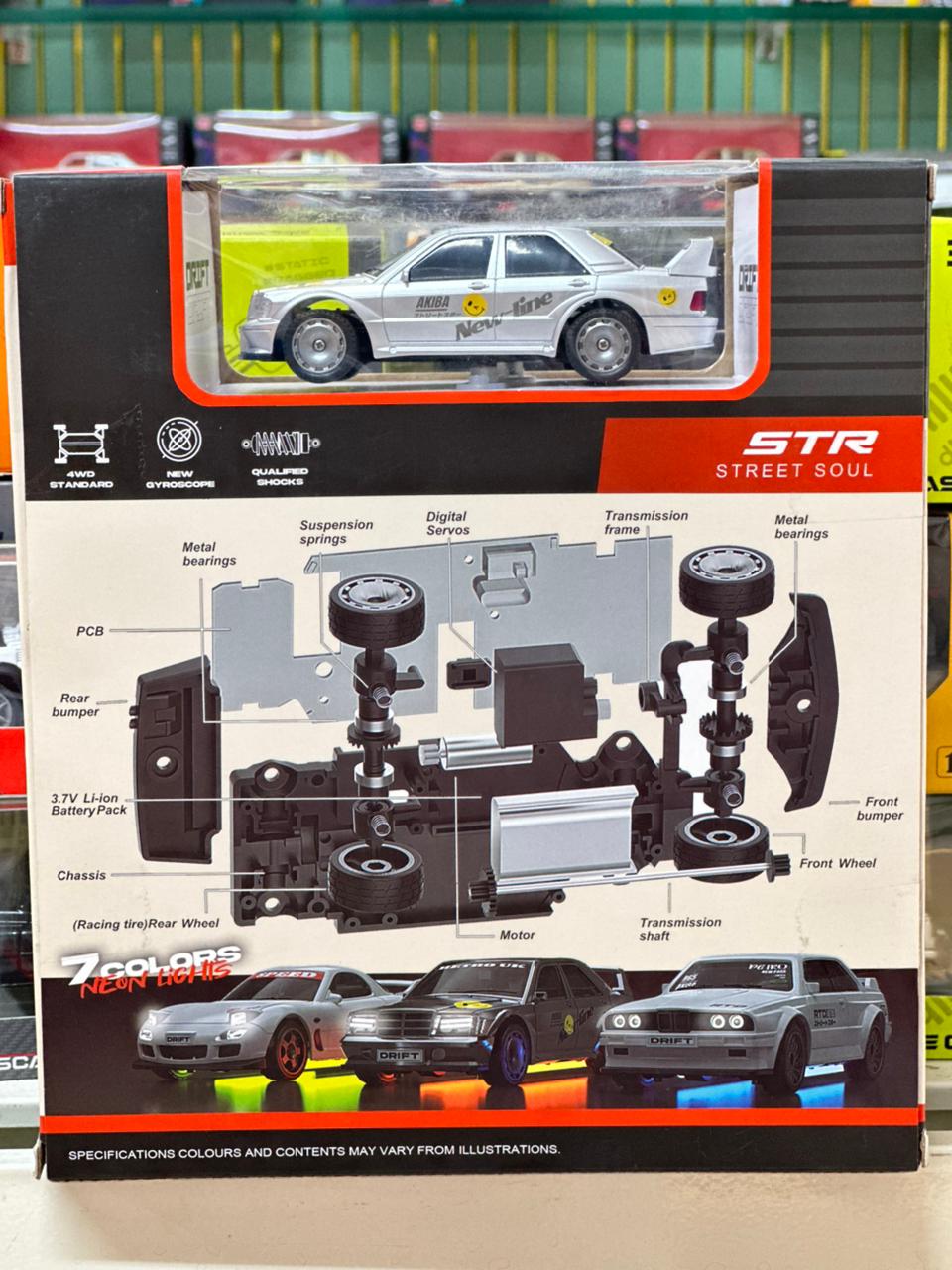 Whoosh Classic Legends Mercedes 190 E Evo II Drift 1:43 Hobby grade RC Car | 25KM/H | 4WD