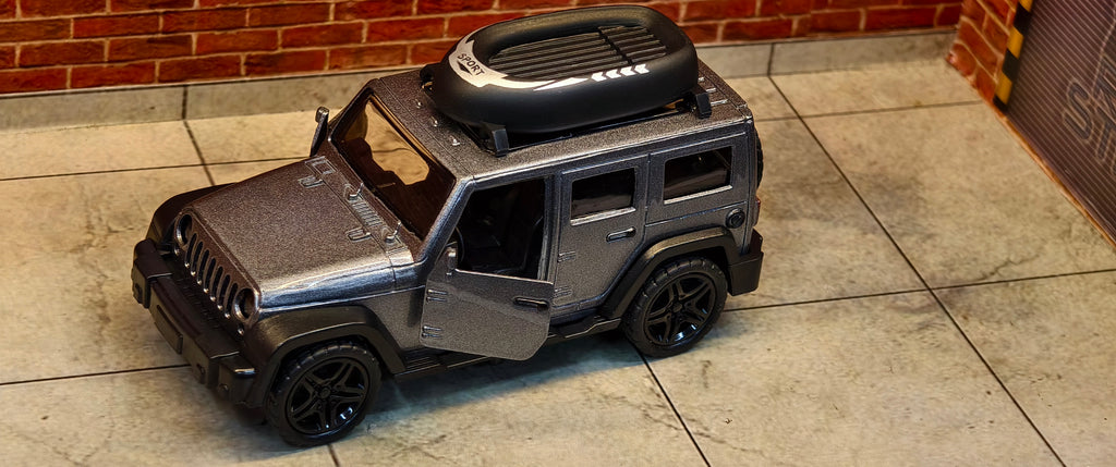 Jeep Wrangler Rubicon (Grey) 1:39 Scale Offroad