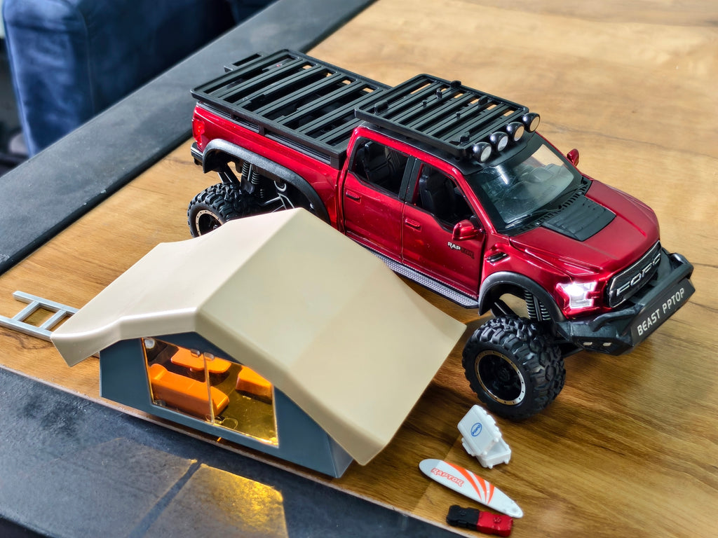 Ford Raptor F-150 Camper 1:24 Scale