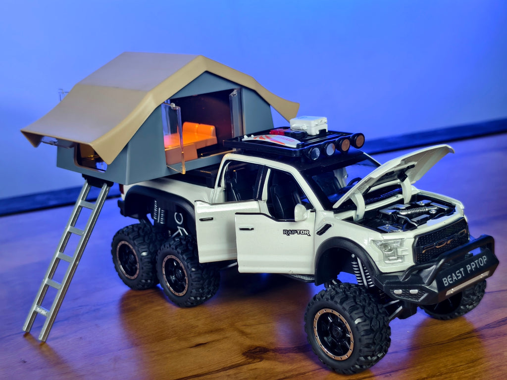 Ford Raptor F-150 Camper 1:24 Scale