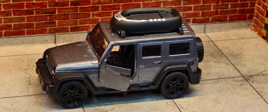 Jeep Wrangler Rubicon (Grey) 1:39 Scale Offroad