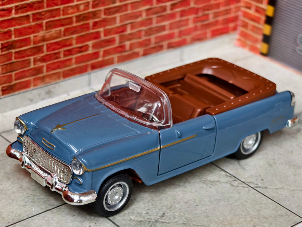 1955 Chevrolet Bel Air Convertible 1:32 Scale Premium Detailing with Light and Sound Box Piece