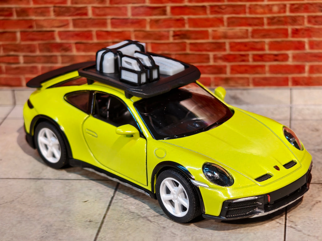 Kinsmart Official Licensed PORSCHE 911 RALLYE with Roof Rack 1:36 Scale