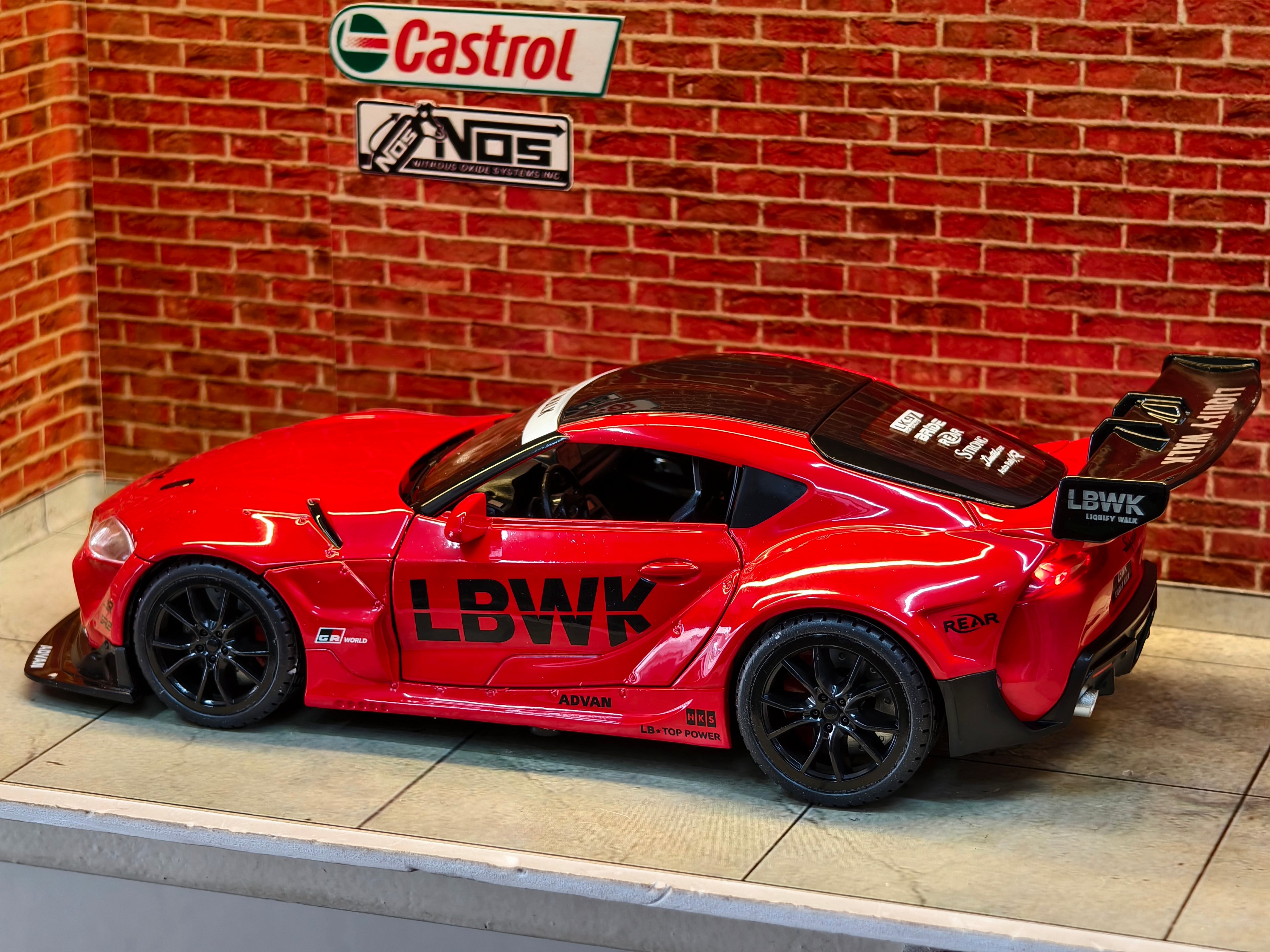 Toyota GR Supra (A90) Liberty Walk (LBWK) widebody kit 1:24 Scale