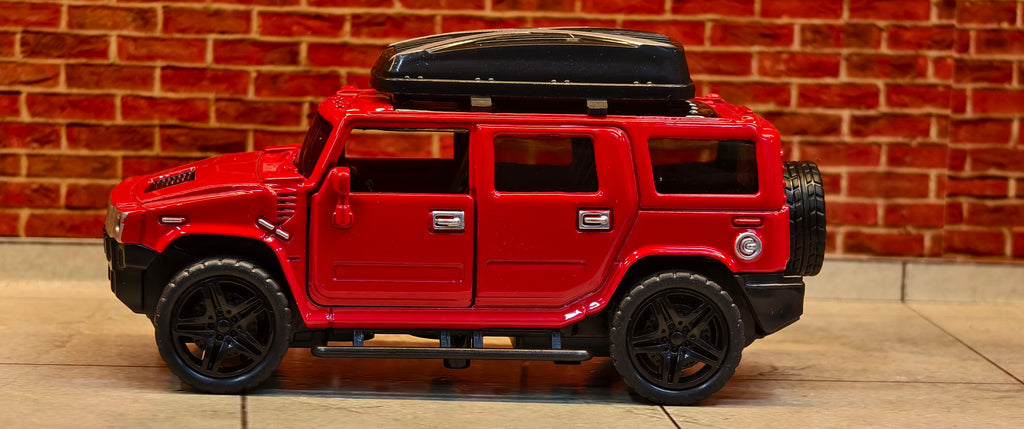 Hummer H2 (Red) 1:39 Scale Offroad