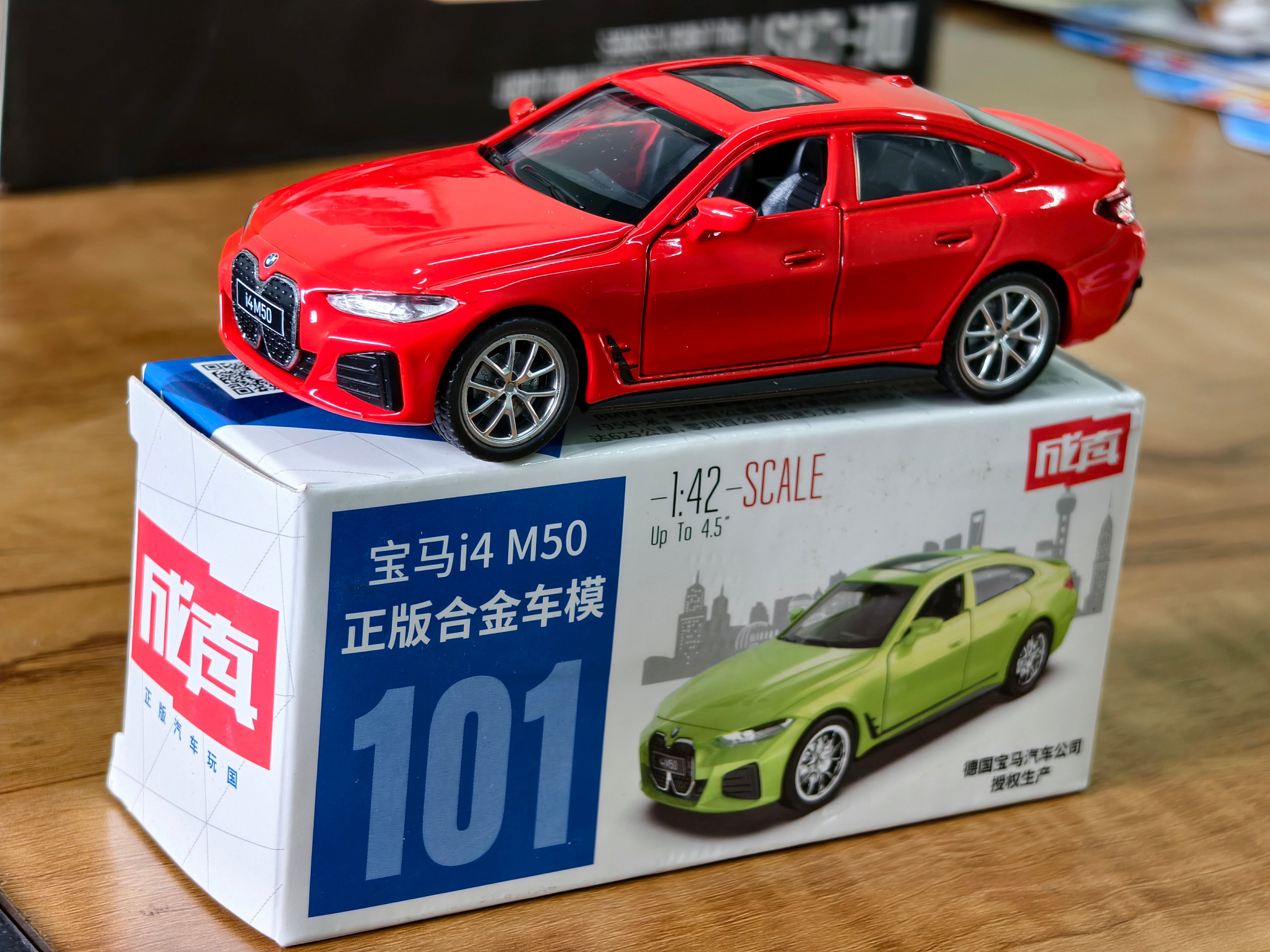 BMW Official Licensed i4 M50 1:42 Scale by MSZ