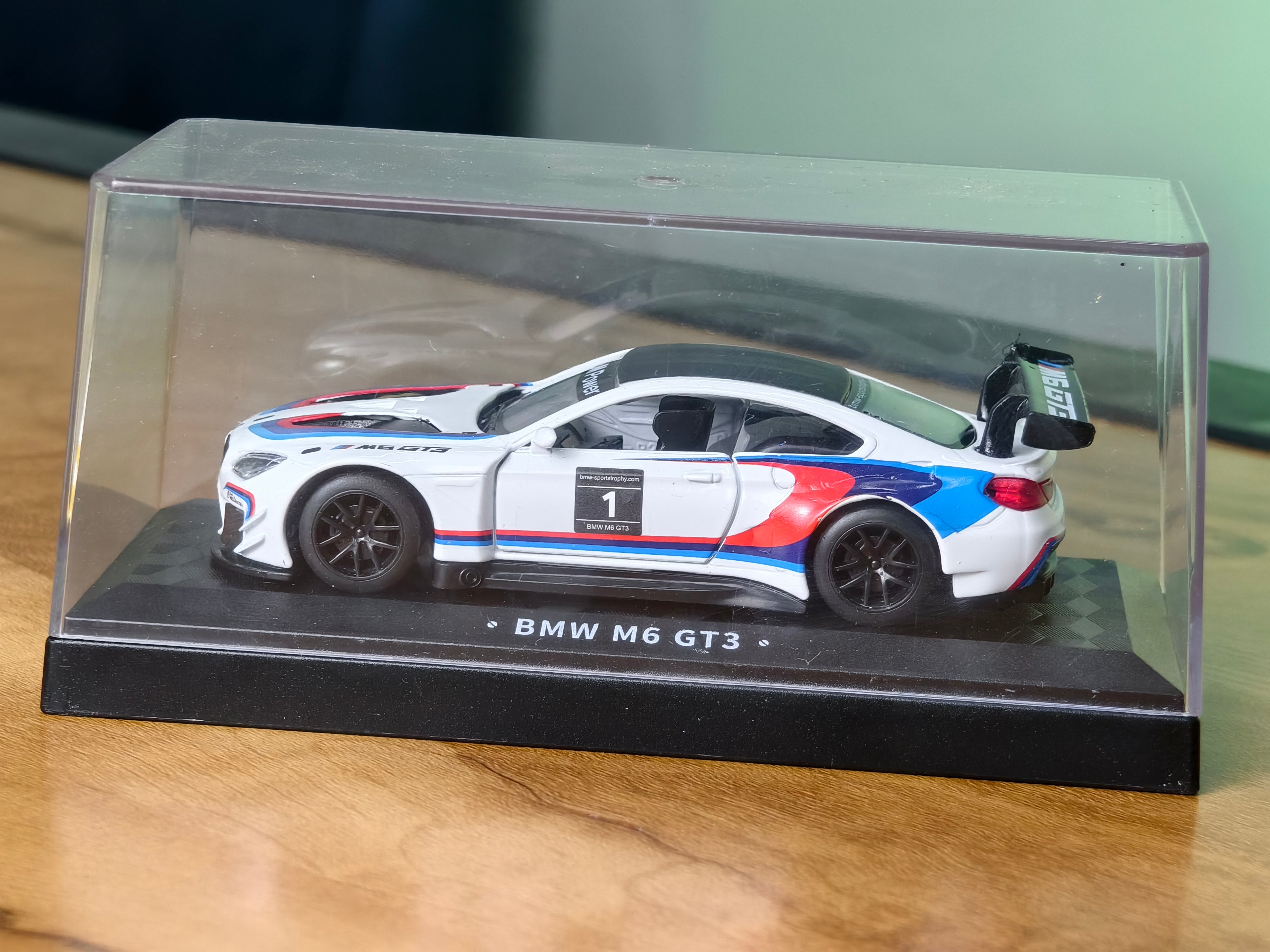 CCA Official Licensed BMW M6 GT3 1:44 Scale in Acrylic Box