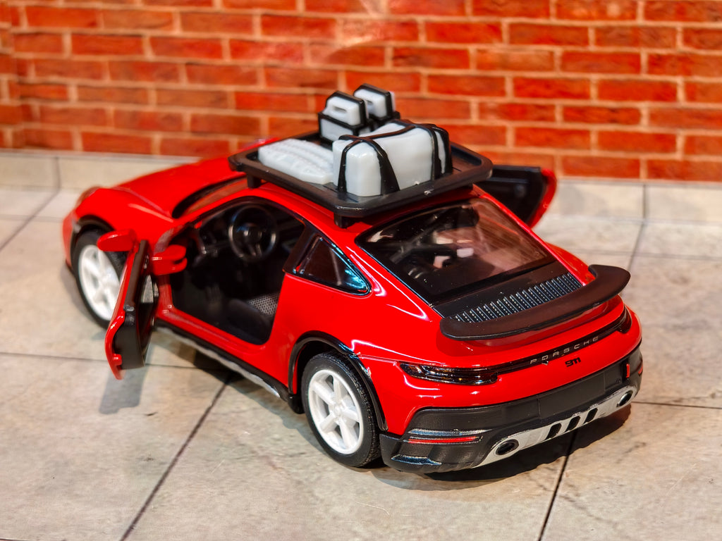 Kinsmart Official Licensed PORSCHE 911 RALLYE with Roof Rack 1:36 Scale