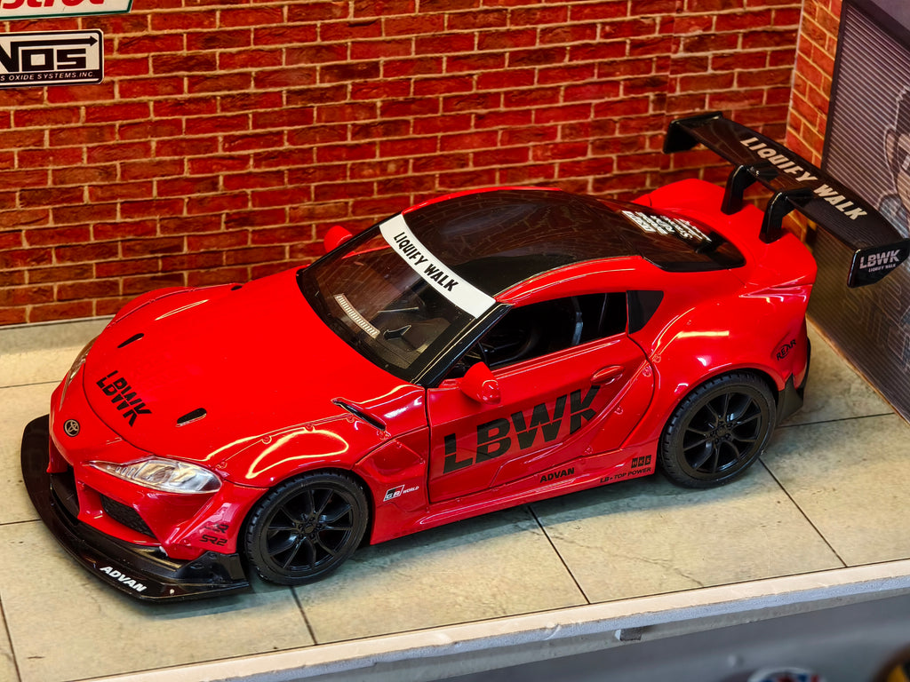 Toyota GR Supra (A90) Liberty Walk (LBWK) widebody kit 1:24 Scale