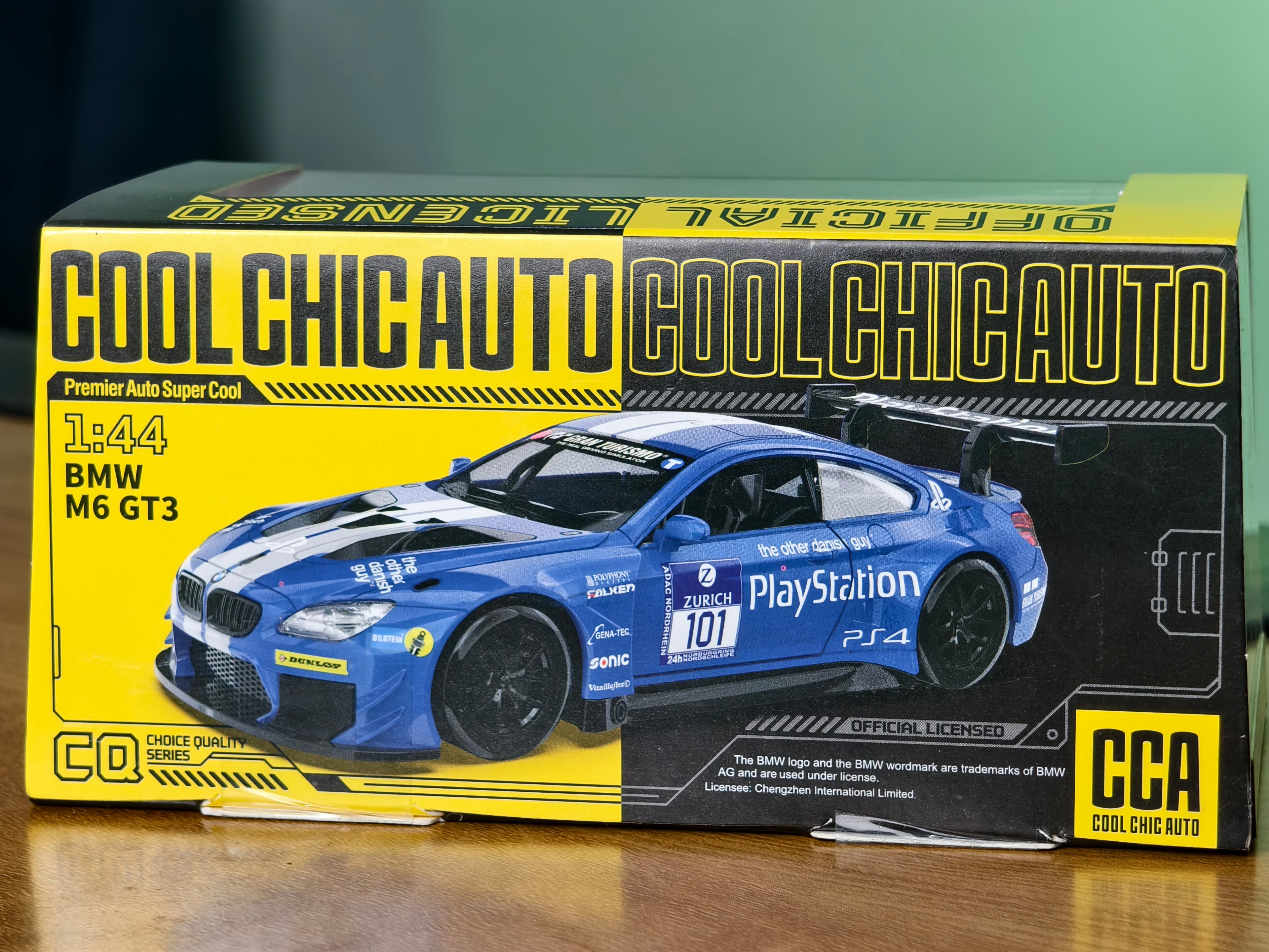 CCA Official Licensed BMW M6 GT3 1:44 Scale in Acrylic Box
